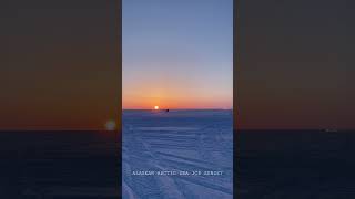 AK arctic sea ice sunset #shorts #alaska #seaice #arctic #winter #survival