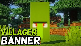 How To Make A Zombie Villager Banner in Minecraft! (1.16+) (LOOM CRAFTING)