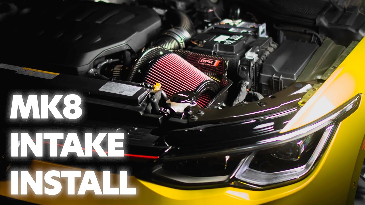 MK7 INTAKE FITS ON MK8 GTI?? APR Carbon fiber open intake YouTube