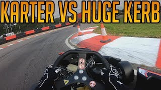 Kart Racing Against The Hugest Kerb