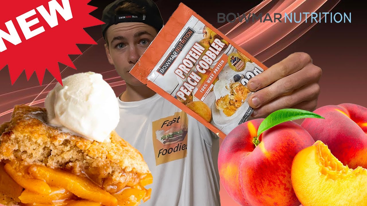 BOWMAR NUTRITION REVIEW! New Peach Cobbler Protein Flavor!! - YouTube