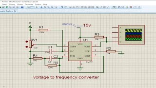 LM231 and LM331 voltage to frequency converter in proteus|#shortvideo #viralvideo #sorts #shortvideo LM231 and LM331 voltage to frequency converter in proteus|#shortvideo #viralvideo #sorts #shortvideo