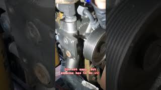 Caterpillar water pump installation #mechanic #automobile #caterpillar