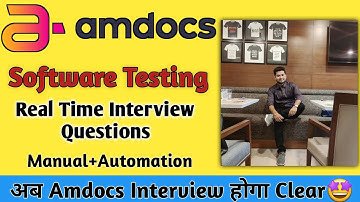 Amdocs interview questions for Software Testing | Amdocs QA Interview | हिंदी मे 🤟 | #amdocs | MA🙏