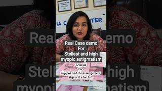 Not just lenses—smart myopia management.👁️✨Essilor Stellest lenses in high -ve power. Real Case Demo