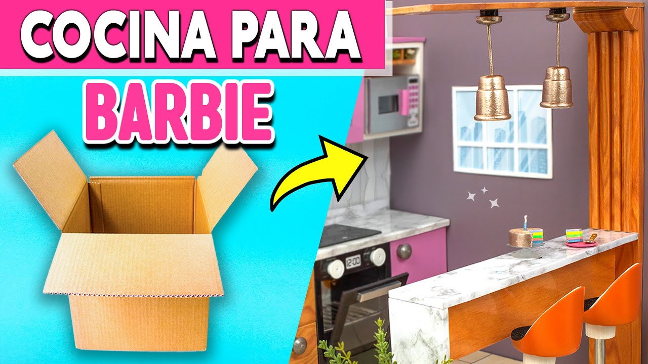 Как сделать прилавок для гурманов из картона | Кухня для кукол | Миниатюрная мебель