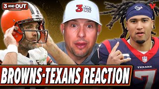 Browns-Texans Reaction: CJ Stroud & Texans ANNIHILATE Joe Flacco & Browns | 3 & Out