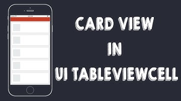 Card View in UITableViewCells  (Xcode8 , Swift3)