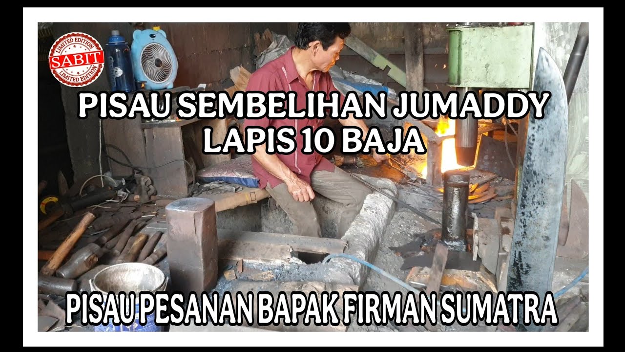 Full video pembuatan pisau sembelih Empu jumaddy