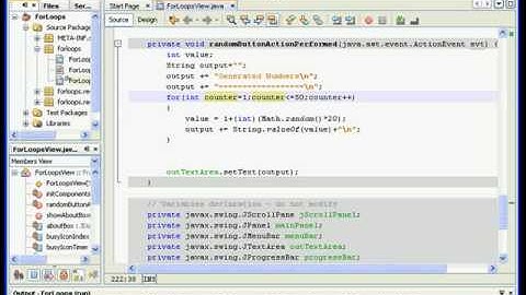 ITEC219 Visual Programming with Java For Loops Part 2 of 4