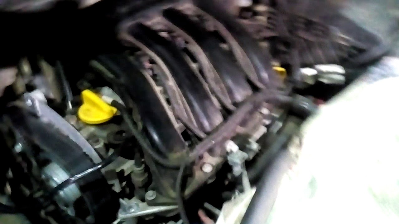 Замена ремня ГРМ Рено Меган 3(Renault Megane III 2012) 1.6 к4м 2012г ...