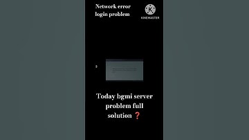 bgmi network error login failed problem || today bgmi server problem full solution? full which #bgmi