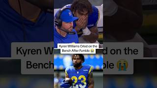 Kyren Williams had to be consoled after fumble that cost Rams the game #nfl #football #shorts