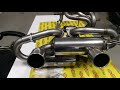 Escape completo de acero inoxidable Clio 3000 V6 video