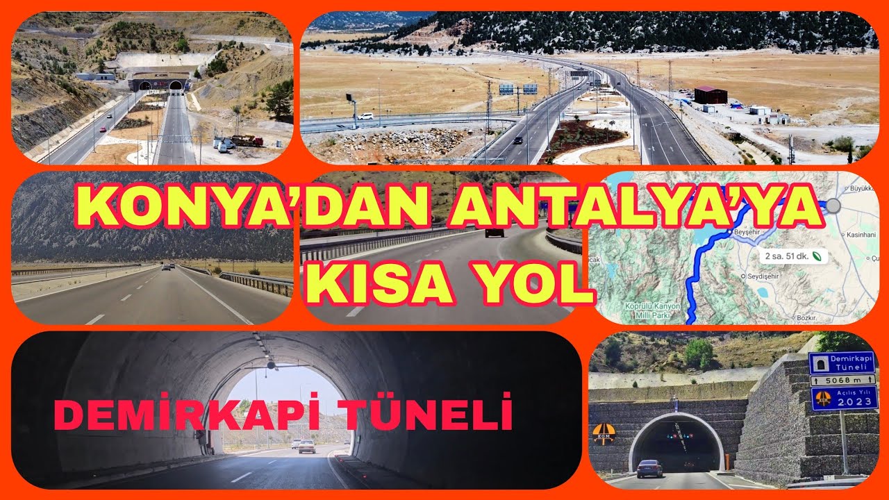 ⚡ Konya’dan Antalya’ya Daha Kısa Yol !  Ve inanılmaz bir Tünel ( Demirkapı Tüneli ) #ulaşım #hizmet