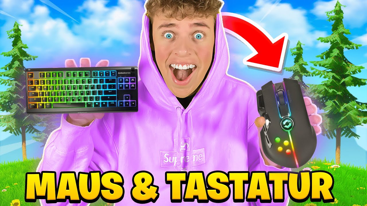 ich spiele das 1. Mal mit MAUS und TASTATUR in Fortnite!