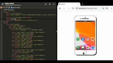 Iphone make in HTML and CSS.