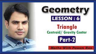 #MEDIAN of Triangles ( Centroid & Gravity Center )- Problems & Solutions for SSC ,CDS ,CAT