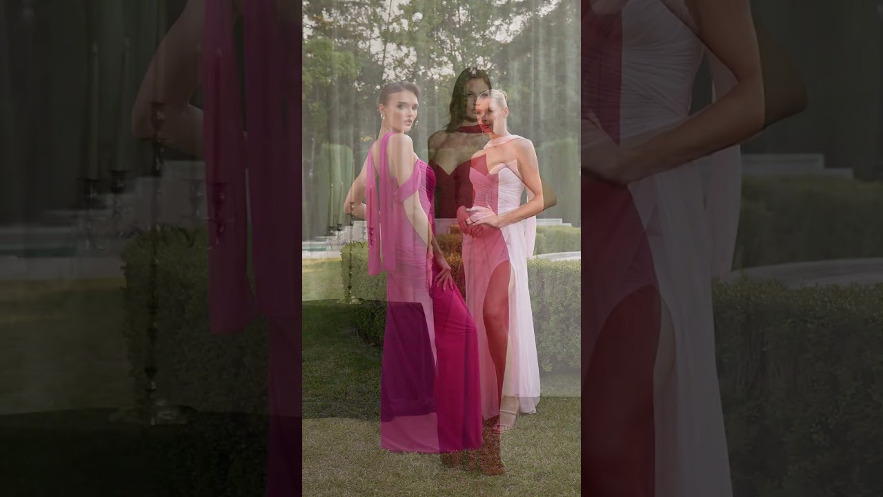 One-Shoulder Faux-Wrap Prom Gown: Ladivine CD406