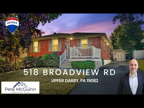 518 Broadview Rd, Upper Darby, PA home video tour