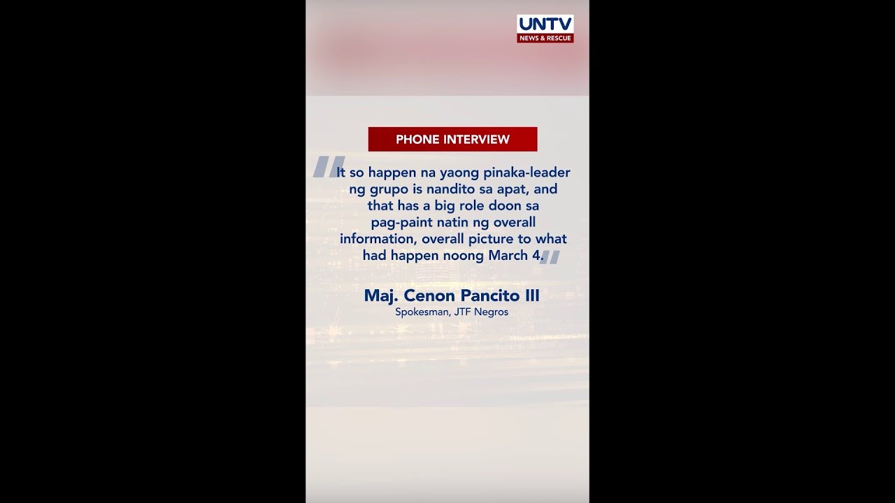 Degamo killing mastermind, isa sa 4 na tinutugis ng awtoridad — JTF Negros