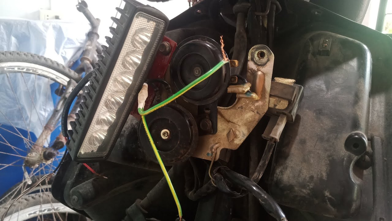 LED 12volts& busina12volts Paano  pagsamahin  ang  ilaw  at  ang  busina??? 💯👌👌