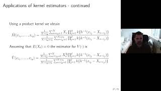 Conditional mean and covariance estimators