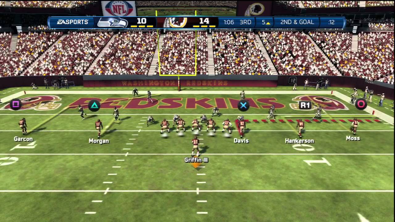 Madden '13 Demo Gameplay Match - Redskins Vs. Seahawks