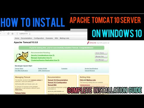 How to install Apache Tomcat 10 Server on Windows 10| Complete Installation |