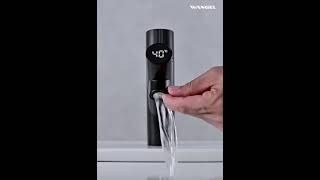 Wangel Basin Faucet W1mp07mb  Rotate To Control Temperature Swing To Change Flow