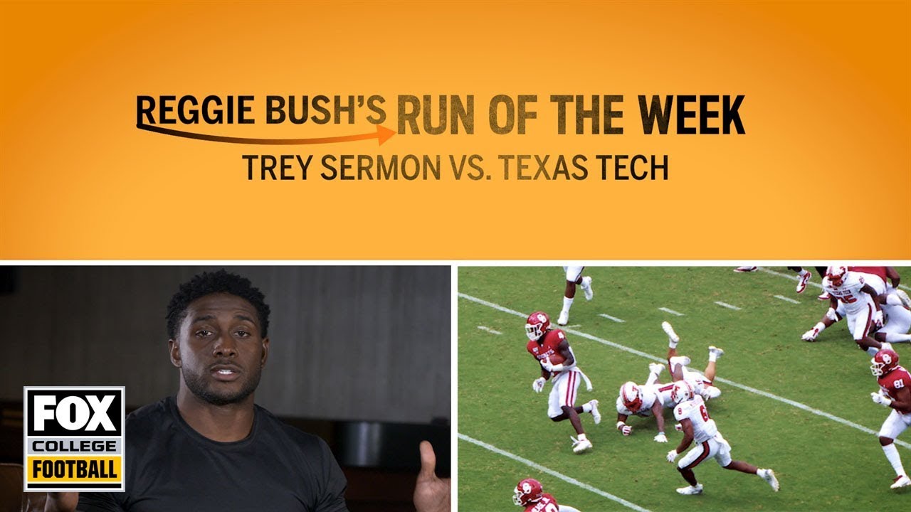 Trey Sermon vs Texas Tech | Reggie Bush's Run of the Week | FOX COLLEGE FOOTBALL