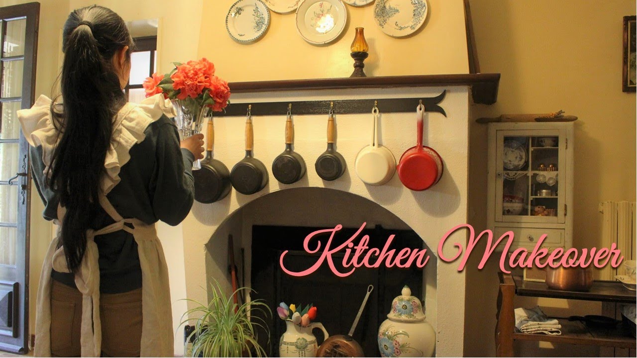 French Country Kitchen Makeover with Staub Pots from Thrift shop 