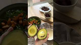 roasted beet & sweet potato salad w. candied walnuts & goat cheese❤️‍🔥