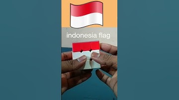 Indonesia Flag on Rubik