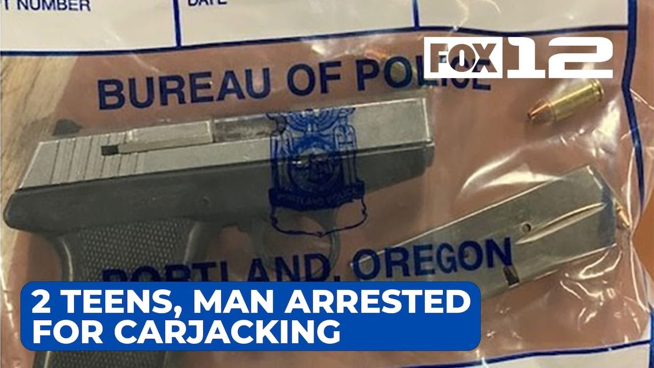 2 teens, man arrested after armed carjacking in SE Portland - YouTube