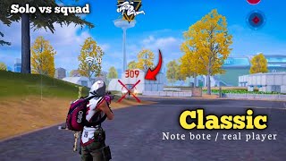 Classic Match Solo Vs Squad Gameplay Free Fire Max @CkPlaying123