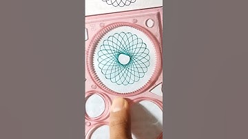 How many rotations did the pen make in total??? 🤔 #spirograph #satisfying #2024 #shorts