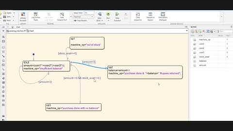 Implementation of Vending Machine in Simulink