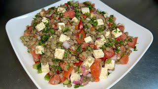 LENTIL SALAD: Delicious, HEALTHY and easy to prepare