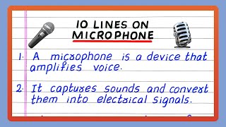 Few Lines on Microphone | 10 Lines on Microphone | Essay on Microphone