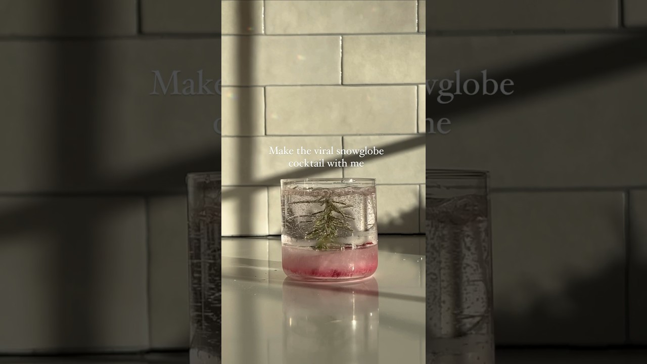 Make the viral snowglobe cocktail with me Inspo: @stevenfingar IG 