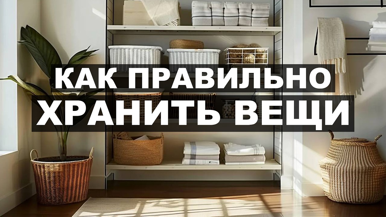 Вы неправильно храните вещи! Полезные приемы от дизайнера