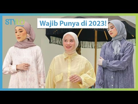 Baju Hijab Model Terbaru yang Jadi Inspirasi Tren Fashion Indonesia 2023: Knit Sweater & Motif Print
