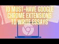 Google Chrome Extensions for Writing
