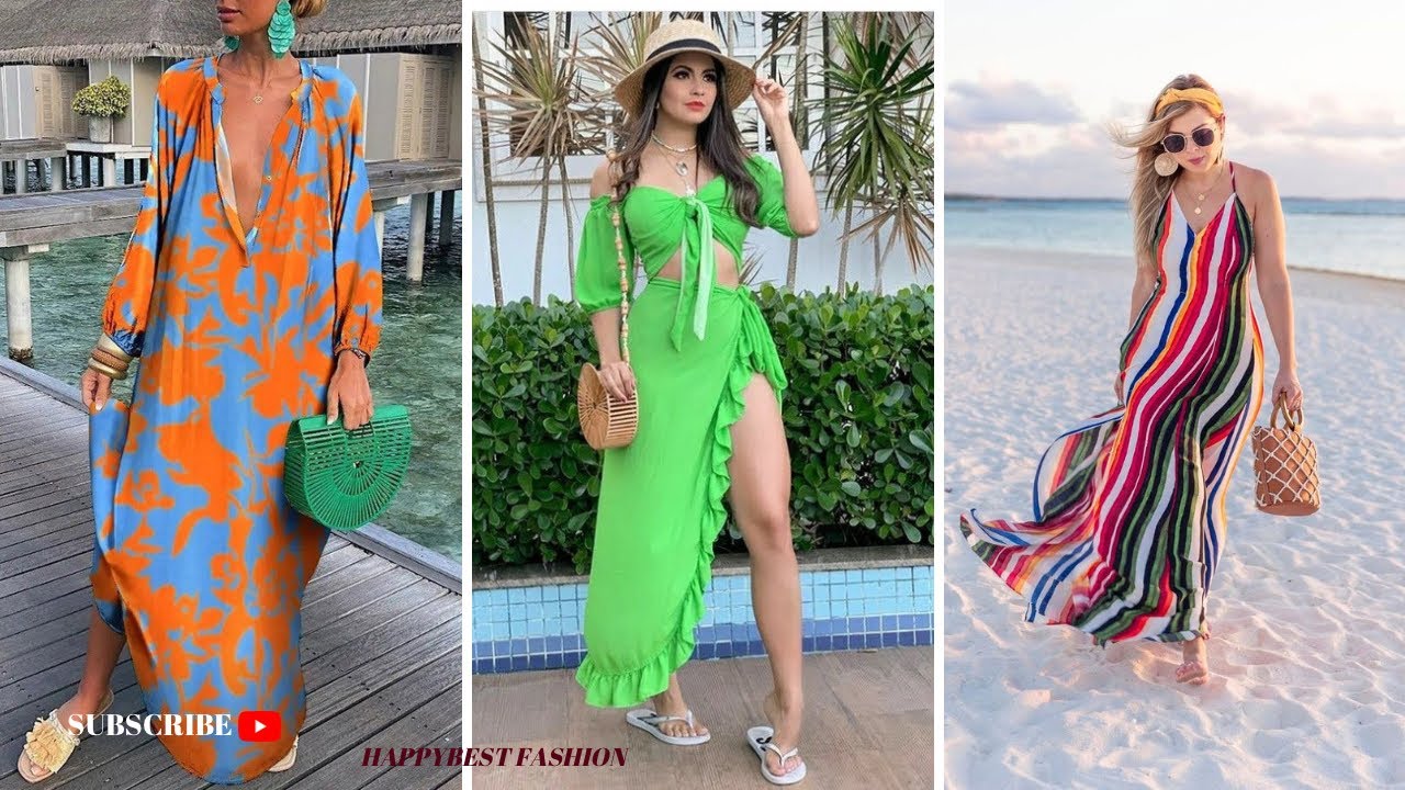 COLORFUL BEACH OUTFITS IDEAS 2023 - CUTEST BEACH WEARS OUTFITS FOR SUMMER SEASON 