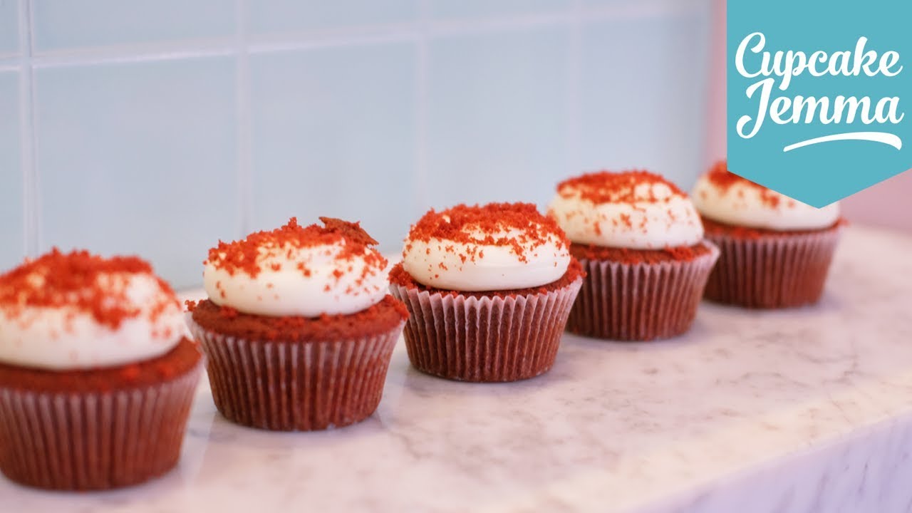 Vegan Red Velvet Cupcake recipe | Cupcake Jemma | CupcakeJemma