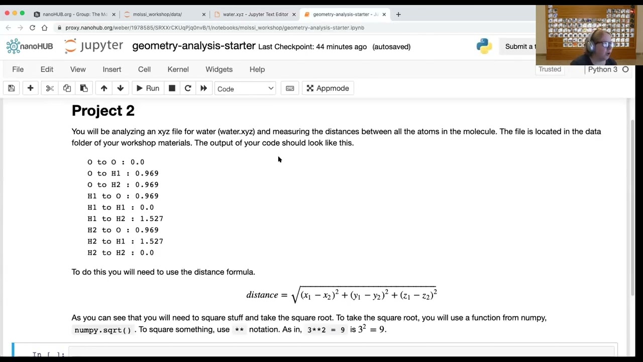 MolSSI Python 2: Homework