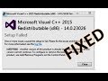 Microsoft Visual C++ 2015 Redistributable Setup Failed [0x80240017], how to fix