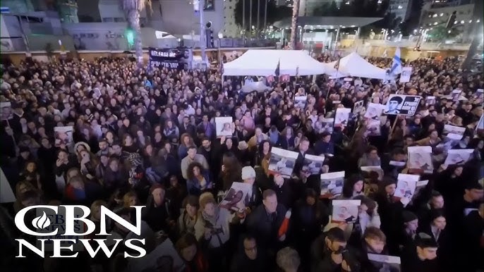 Huge Crowds Mobilize After 100 Days Of War To Rally For 130 Israelis Still Held Hostage