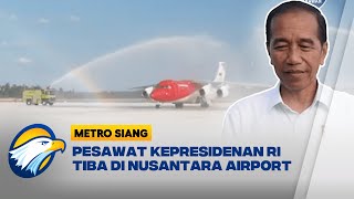 Download lagu Presiden Jokowi Berhasil Mendarat Perdana di Bandara IKN - [Metro Siang]